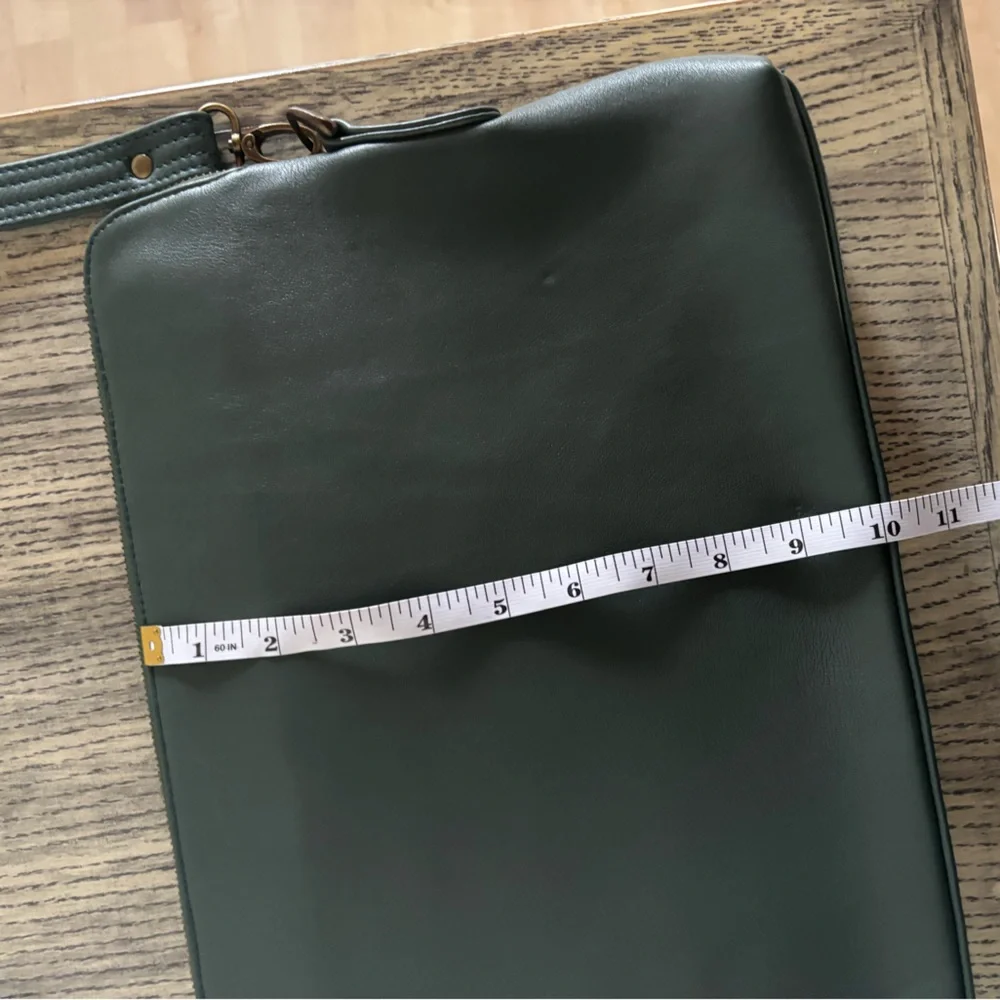 Green Laptop Bag with Adjustable Strap